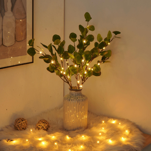 LED Branch Light in Ceramic Vase Kalsten