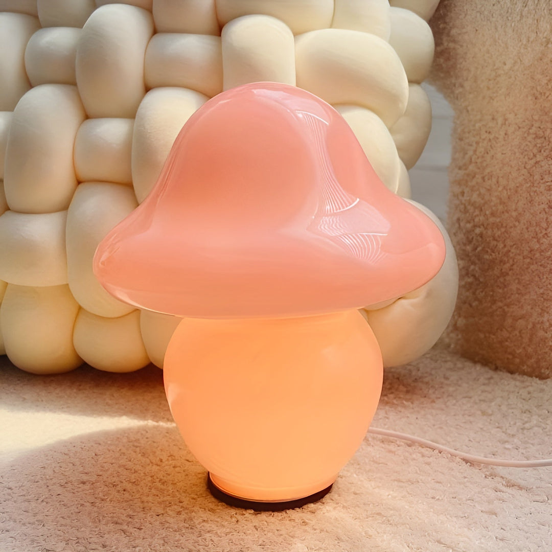 MushroomDream Lamp – Enchanting Glass Lighting with Mushroom Pattern Kalsten