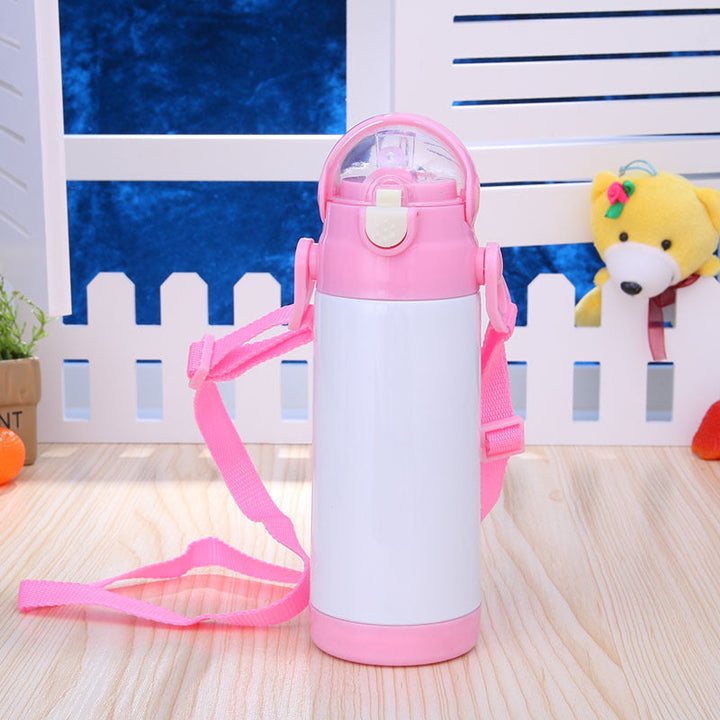 Ladies Practical Sports Water Bottle with Adjustable Carrying Strap Kalsten