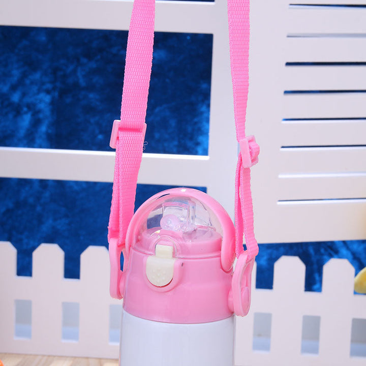 Ladies Practical Sports Water Bottle with Adjustable Carrying Strap Kalsten