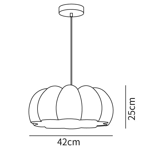 Eco-friendly Resin Pumpkin Pendant Light | Kalsten