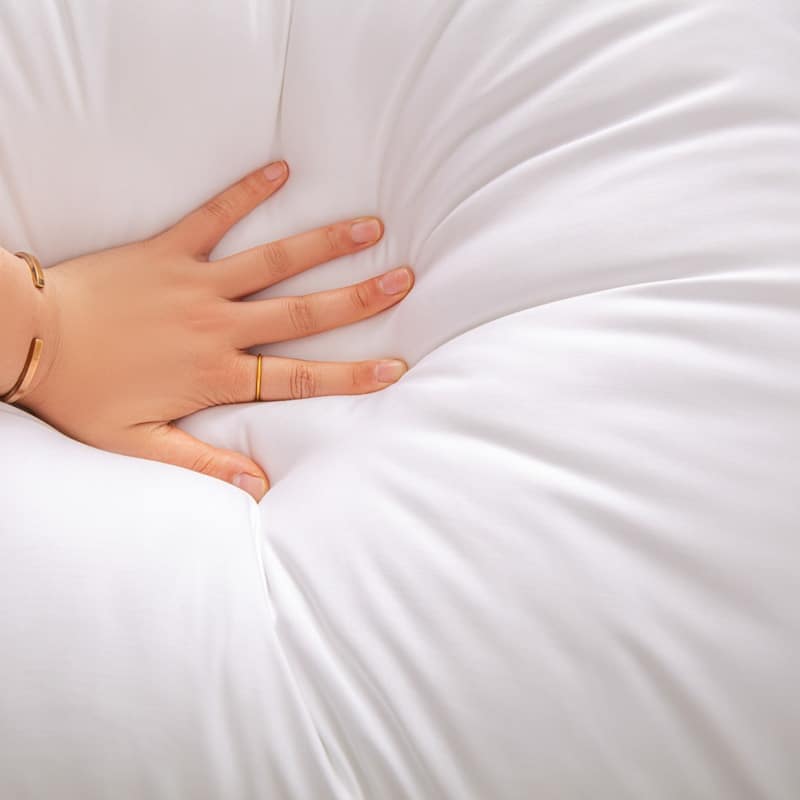Bamboo pillow 60 x 63 cm (Cover made of 100% bamboo fiber) | Kalsten
