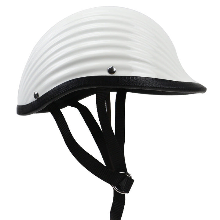 Classic Ribbed Motorcycle Helmet Kalsten