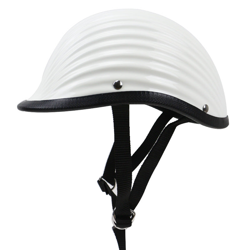 Classic Ribbed Motorcycle Helmet Kalsten