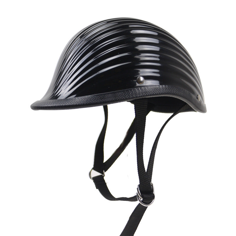 Classic Ribbed Motorcycle Helmet Kalsten