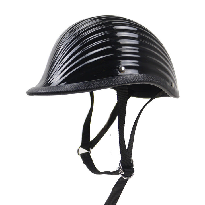 Classic Ribbed Motorcycle Helmet Kalsten