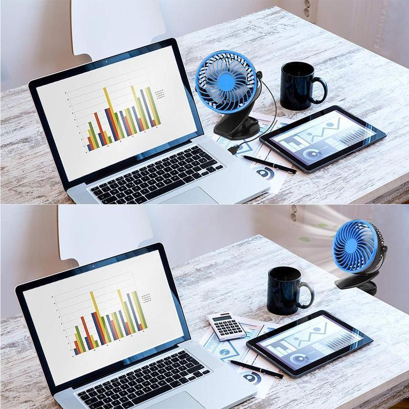 360 ° Portable & Rechargeable Lithium-Ion Fan | Kalsten
