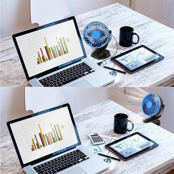 360 ° Portable & Rechargeable Lithium-Ion Fan | Kalsten