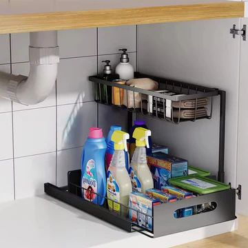 2-Tier Pull-Out Under Sink Organiser