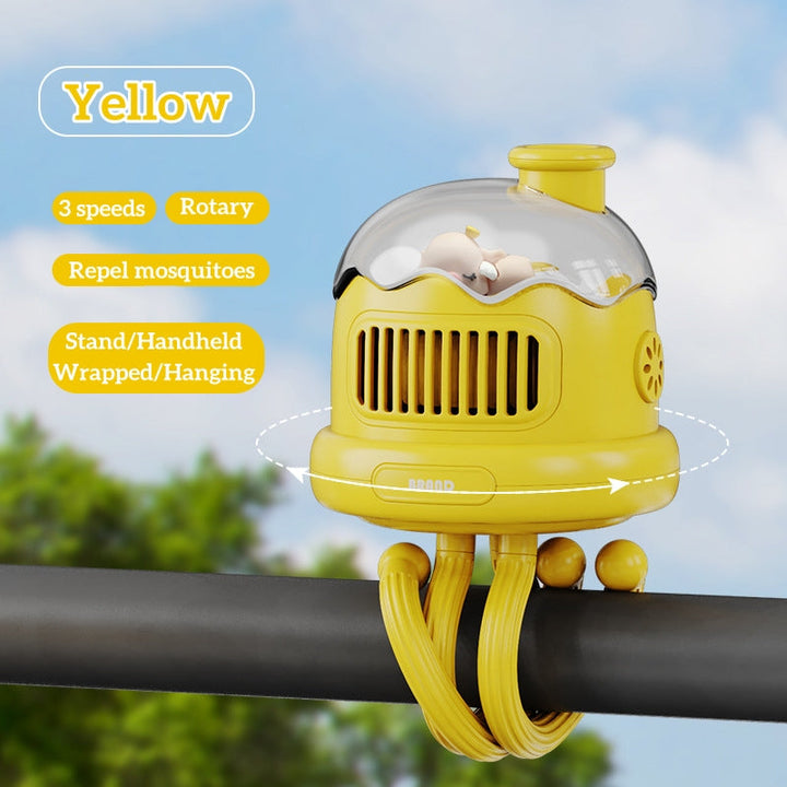 USB Rechargeable Portable Mosquito Repellent Stroller Fan | Kalsten