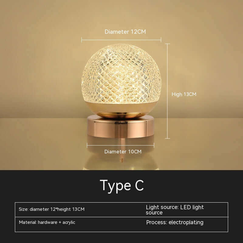 Battery Bedside Bedroom Living Room Small Night Lamp | Kalsten