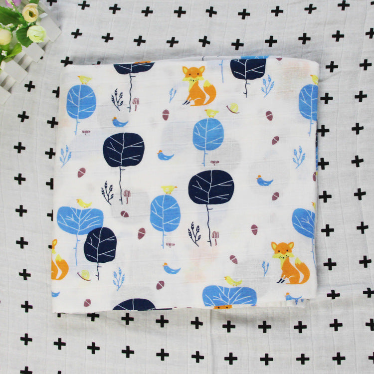 Cute Patterned Muslin Swaddle Blanket kalsten