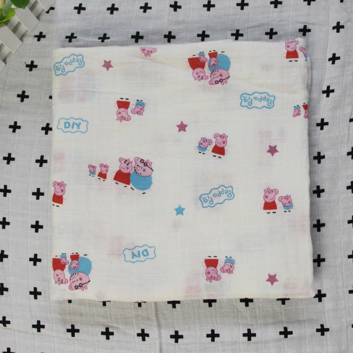 Cute Patterned Muslin Swaddle Blanket kalsten