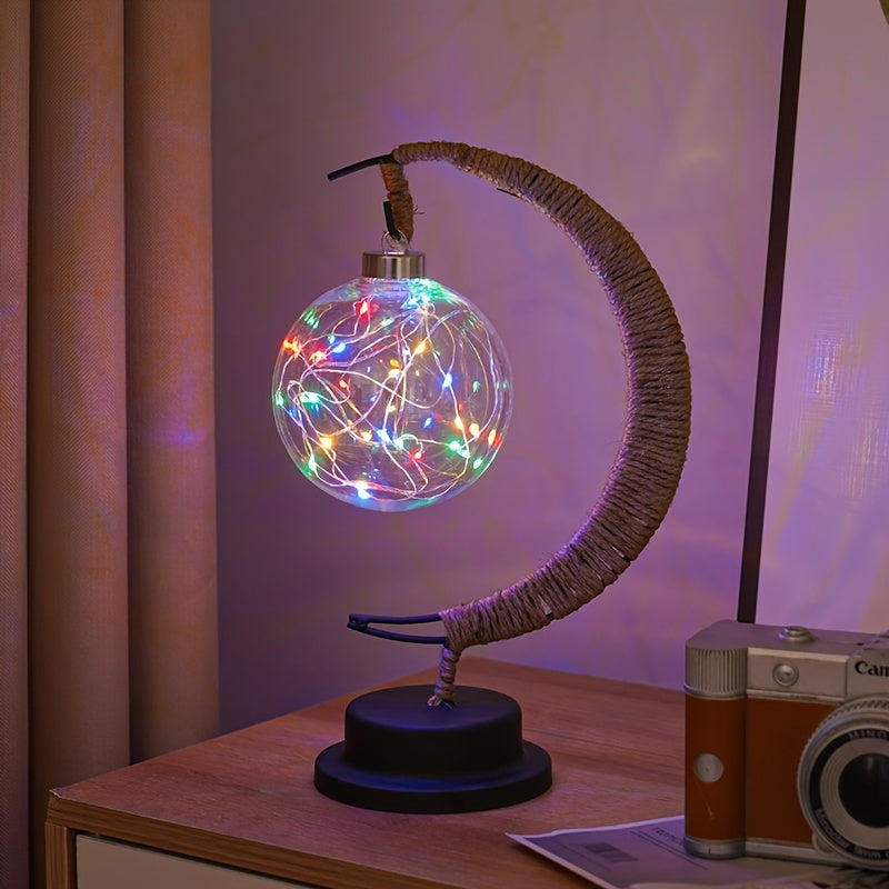 MoonGlow Lamp - Stylish Wrought Iron LED Table Lamp Kalsten