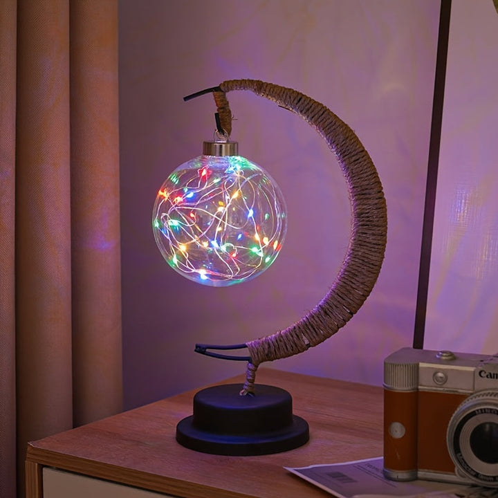 MoonGlow Lamp - Stylish Wrought Iron LED Table Lamp Kalsten