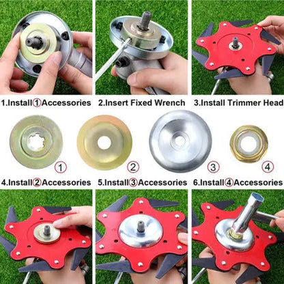 Pro All-Purpose Trimmer Head with 6 Blades
