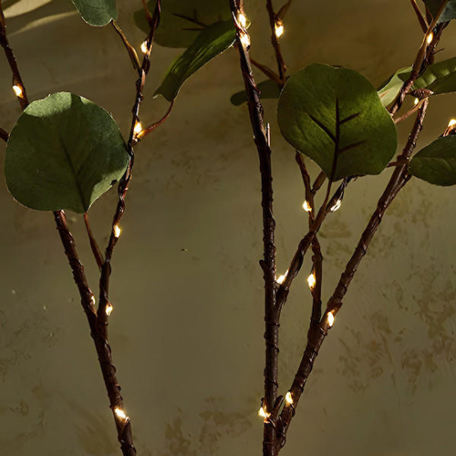 LED Branch Light in Ceramic Vase Kalsten