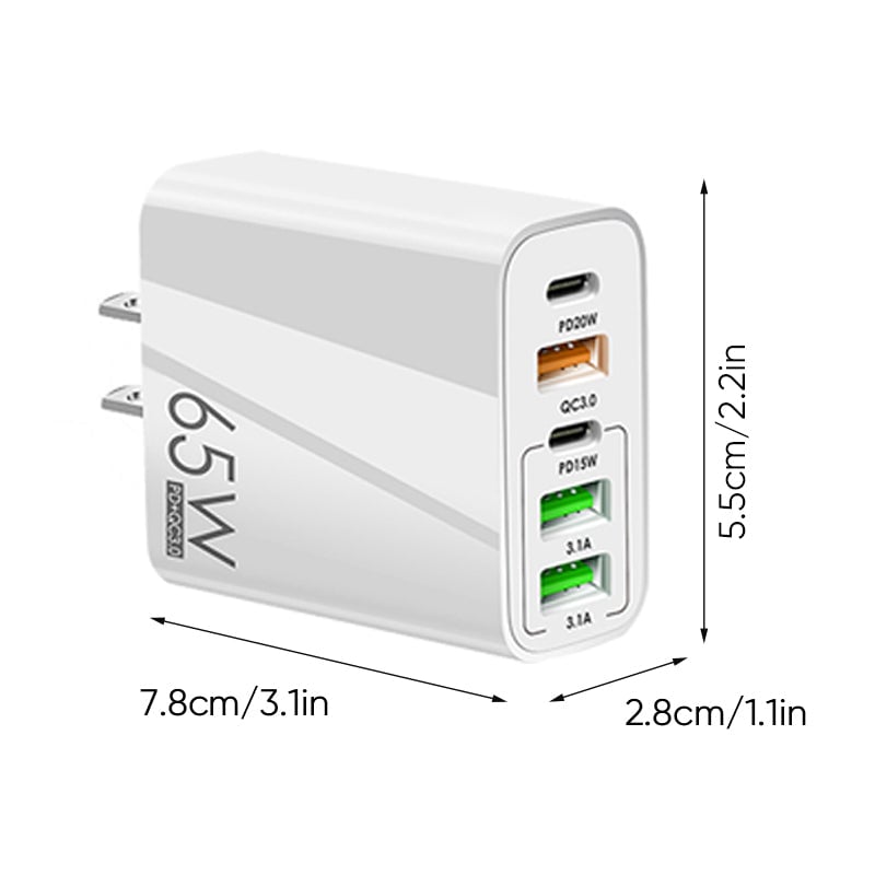 Multi-Port Adapter 65W Fast Charger - US Standard