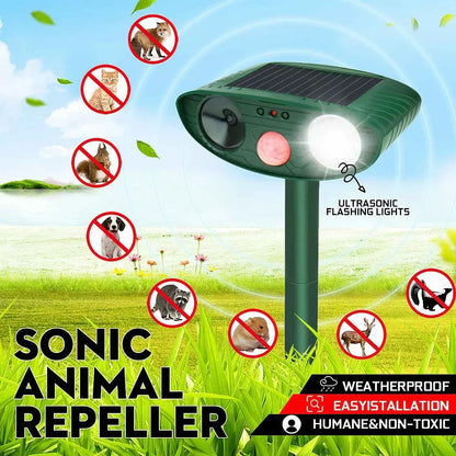Skanto | Solar Ultrasonic Deer Repeller - Effective Deer Deterrent for Gardens & Farms Within 48 Hours