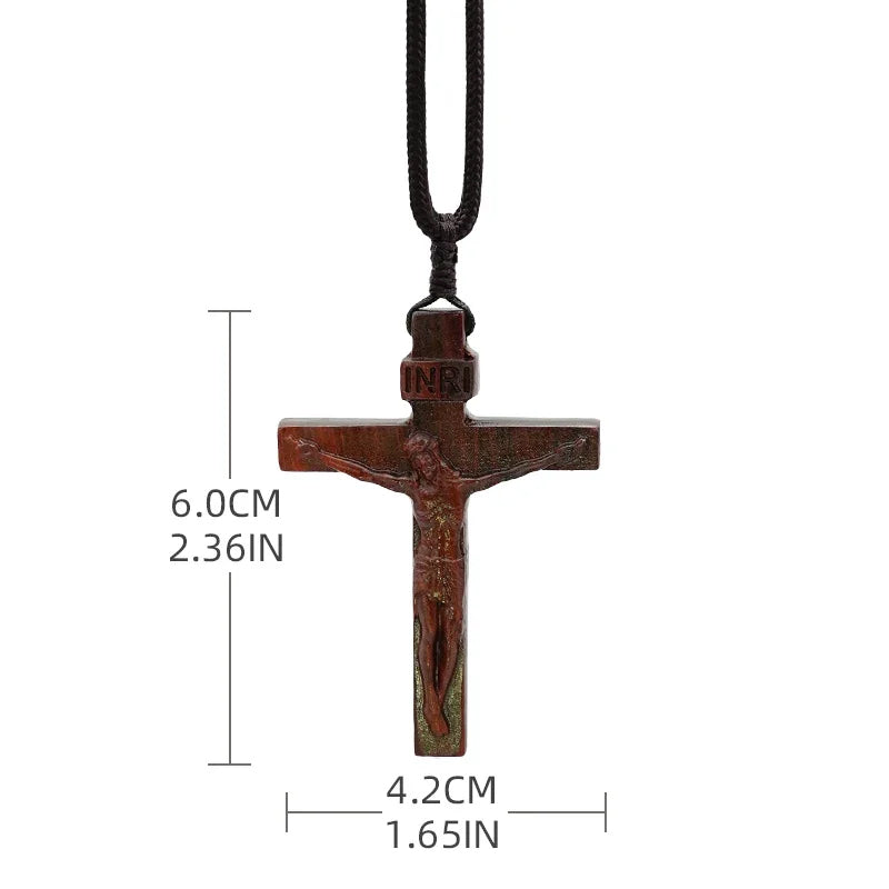 Kalsten | Jesus-Cross-Necklace made of Wood
