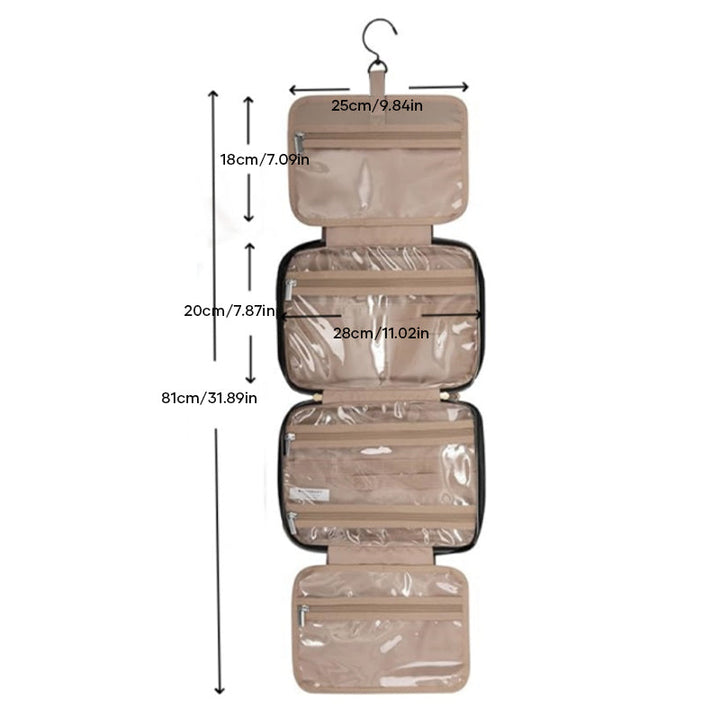 Water-repellent make-up bag with hanging hook | Kalsten