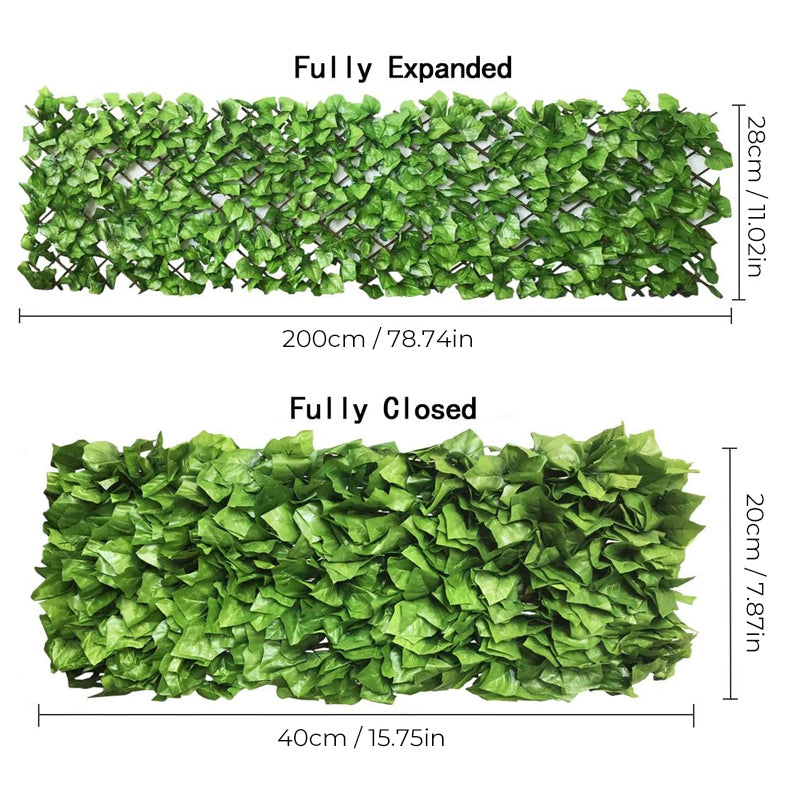 Extendable artificial privacy fence