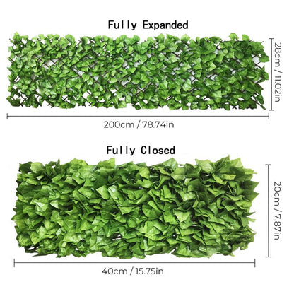 Extendable artificial privacy fence