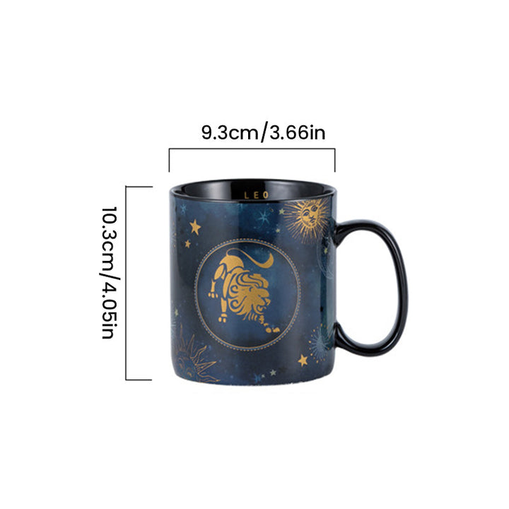 12 Constellations Mug Cobalt Blue Ceramic Coffee Mug | Kalsten