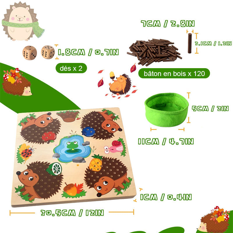 Hedgehog counting learning toys | Kalsten