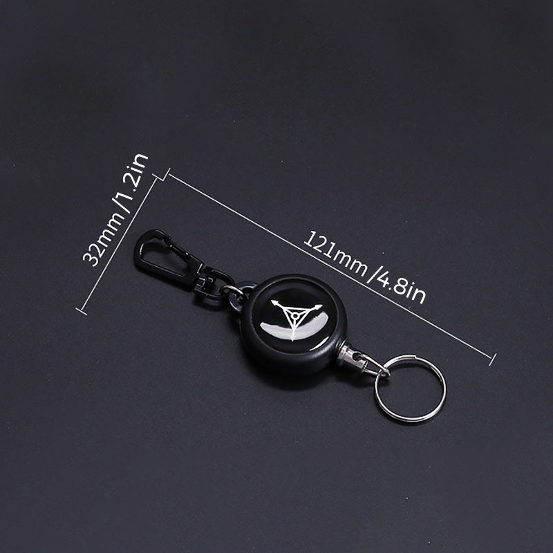 Keychain with retractable wire rope (3 pieces) | Kalsten