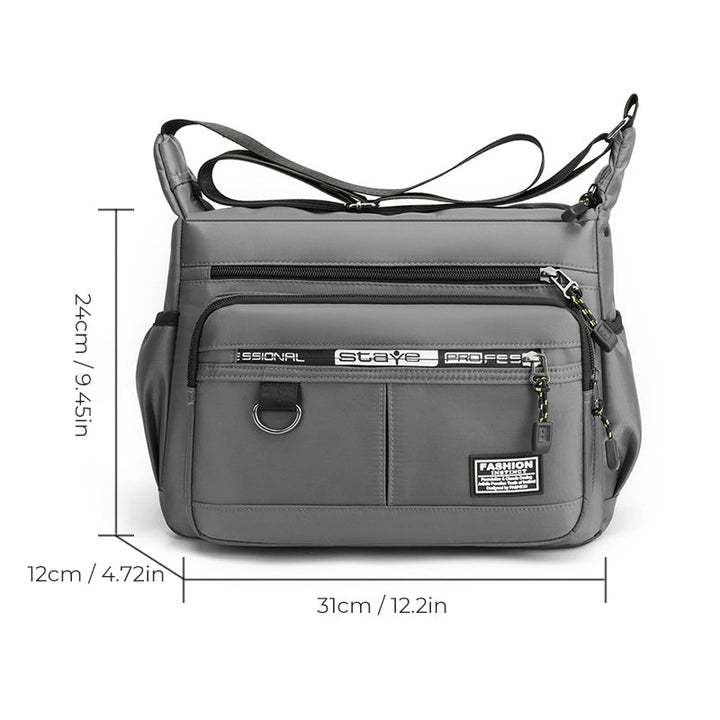 Men's messenger bag with multiple pockets | Kalsten