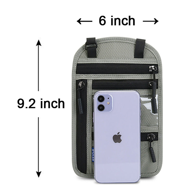 Kalsten | Travel Neck Pouch Neck Wallet with RFID Blocking Passport Holder
