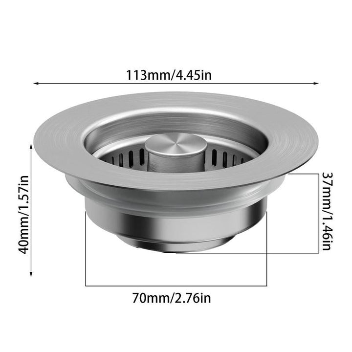 Upgrade 3-in-1 Kitchen Sink Drain Strainer | Kalsten