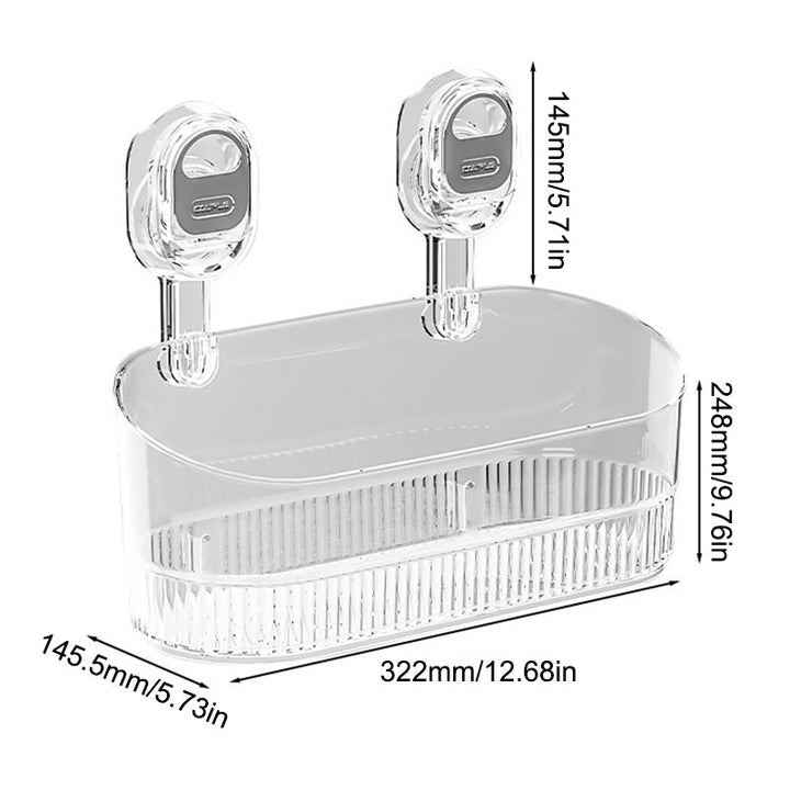 No-Drill Bathroom Suction Cup Storage Box | Kalsten