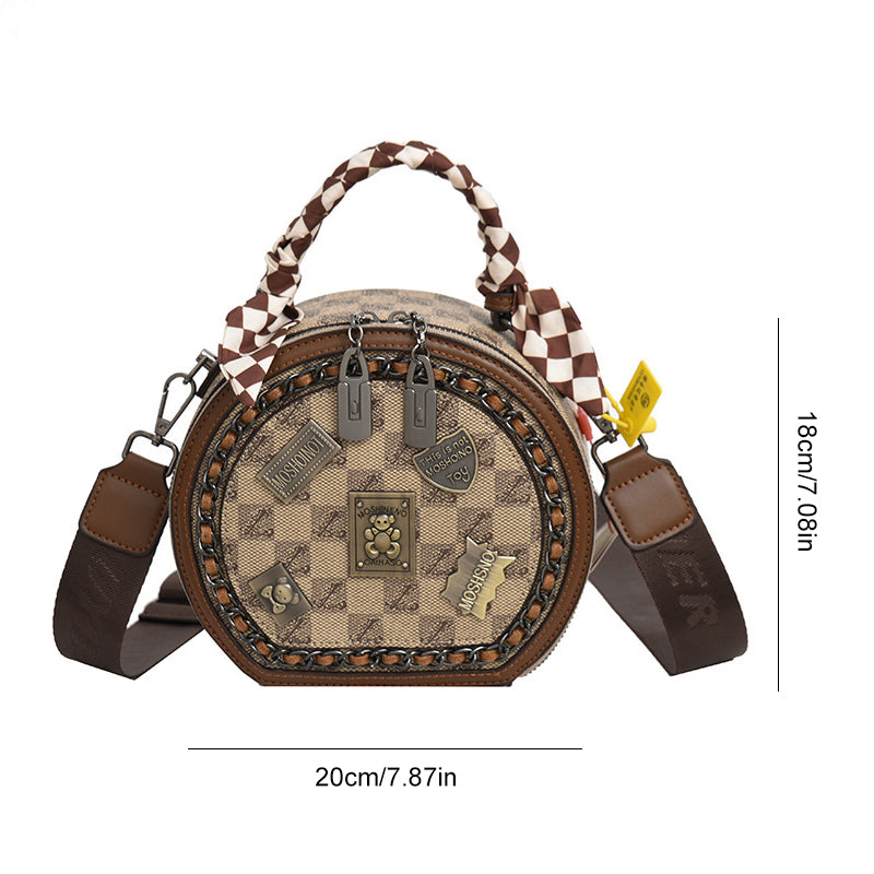 Fashionable Retro Bear Badge Shoulder Bag | Kalsten