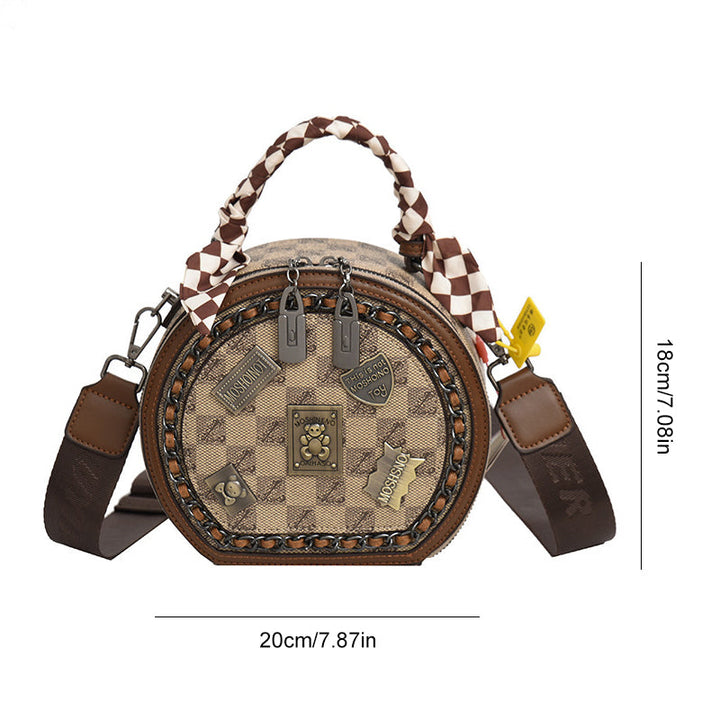 Fashionable Retro Bear Badge Shoulder Bag | Kalsten