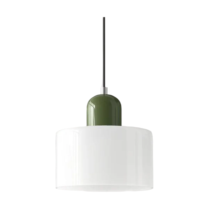 Glass pendant light – Elegant cylindrical pendant light for cozy living spaces | Kalsten