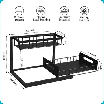 2-Tier Pull-Out Under Sink Organiser
