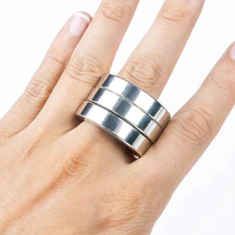 Noxord | Foldable Four-Ring Titanium Steel Fidget Toy