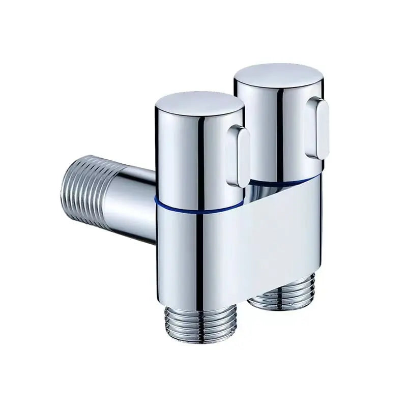 Kalsten | Double control valve made of brass – Water supply with matte black finish