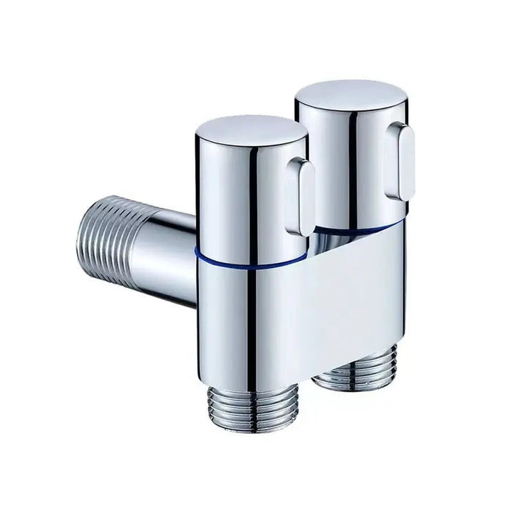 Kalsten | Double control valve made of brass – Water supply with matte black finish