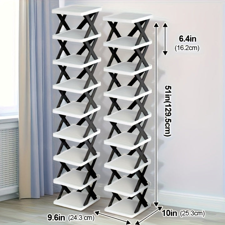 Narrow Shoe Rack Tower | Kalsten