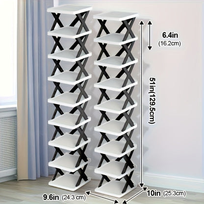 Narrow shoe rack tower | Karnz
