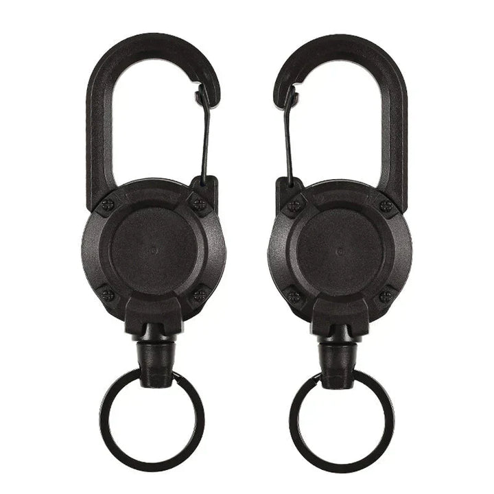 Outdoor Automatic Expandable Wire Rope Luya Theft Protection Tactical Keychain | Kalsten