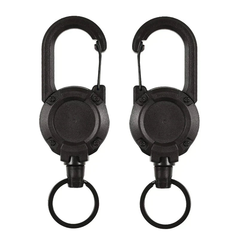 Automatic retractable key holder made of wire rope for outdoor use | Kalsten