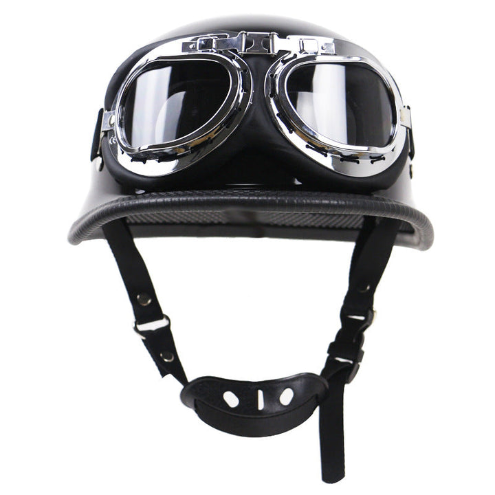 Retro Half-Helmet Motorcycle Protection with Goggles Kalsten