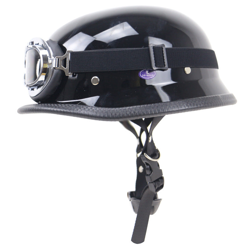 Retro Half-Helmet Motorcycle Protection with Goggles Kalsten