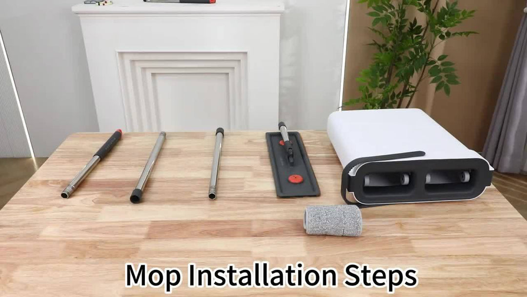 Flat mop set with bucket & wringing system | Kalsten