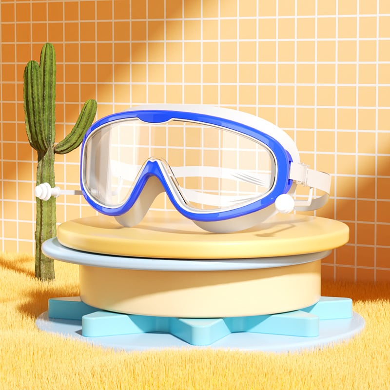 BowLift | HD children's large frame waterproof and anti-fog swimming goggles