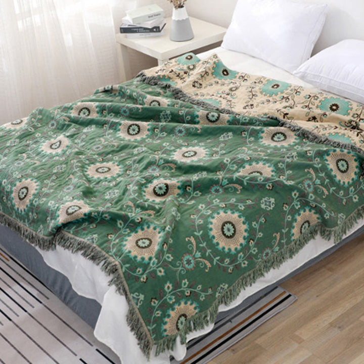 Reversible Cotton Sofa Cover Blanket – Soft, Durable Couch Covers for Home Decor, Machine Washable, Multiple Sizes Available 4